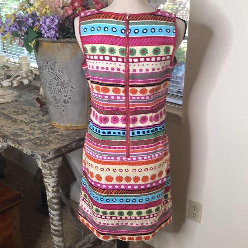 Talbots Retro Colorful Fitted Sheath Dress‎ - Picture 5 of 10